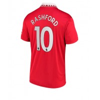 Manchester United Marcus Rashford #10 Hjemmebanetrøje 2022-23 Kortærmet